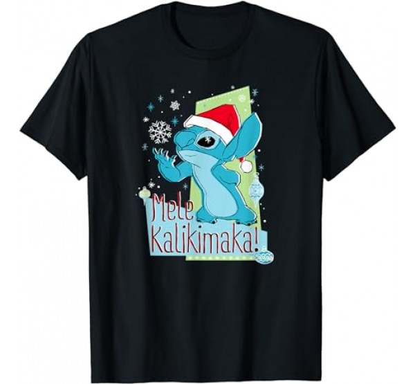 Disney Lilo Stitch Mele Kalikimaka Holiday T-Shirt Disney Lilo Stitch Mele Kalikimaka Holiday T-Shirt